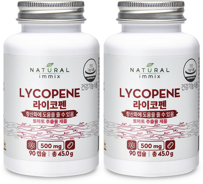 내추럴이믹스 라이코펜 45g, 90정, 2개