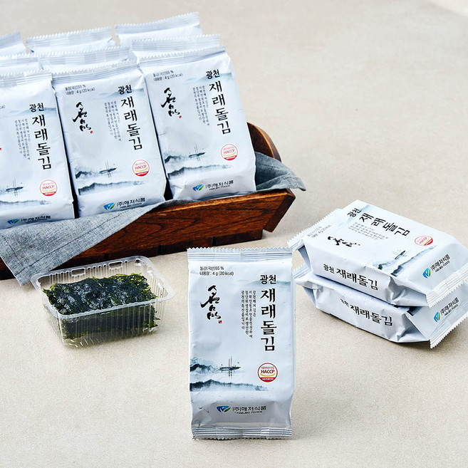 광천 재래돌김, 4g, 1개, 36개입
