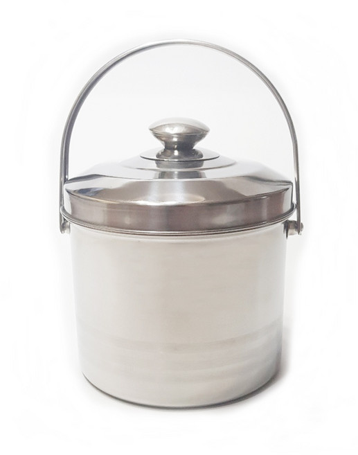 봄햇살 리빙퀸 센스미 스텐 음식물 쓰레기통 2.5L, 1개