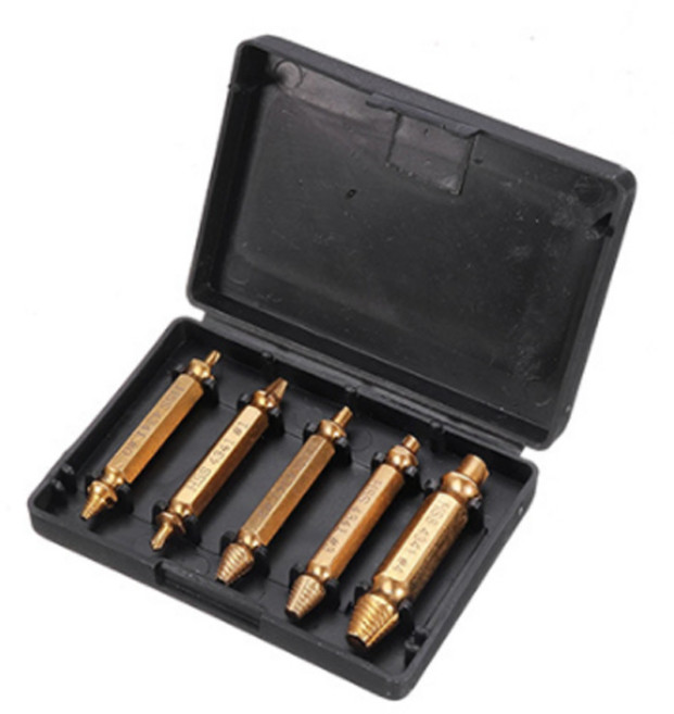 선동상사 마모 볼트 제거용 볼트리무버 골드 5종 세트, 1세트