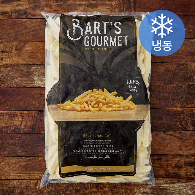 바츠고메 스트레이트컷 감자튀김 14mm (냉동), 2.5kg, 1개