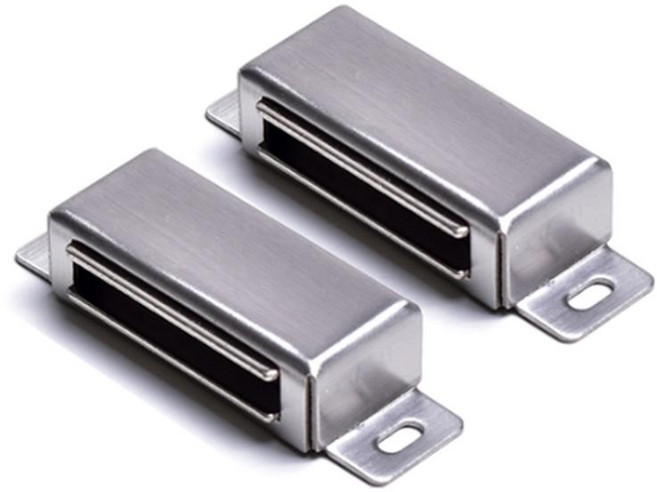 Sonjabisesang 不鏽鋼強力磁吸扣 (髮絲紋), 2個