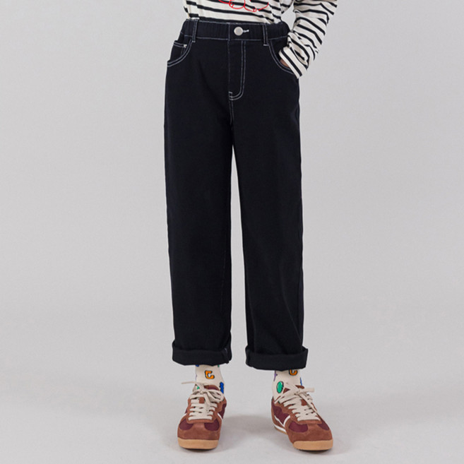 아이러브제이 피에르 면 일자팬츠