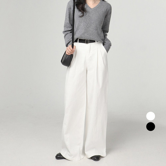 Cotton Closet 女款氣球版型打褶寬褲 長褲