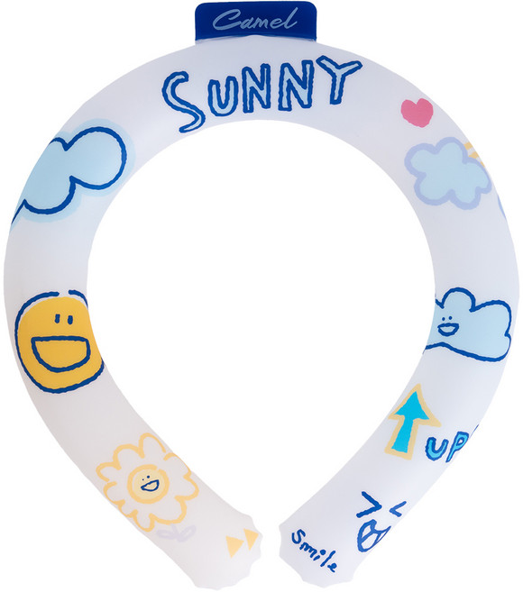 씨티라이프카멜 카멜 아이스 넥밴드 쿨링 넥쿨러 써니, 1개, 화이트