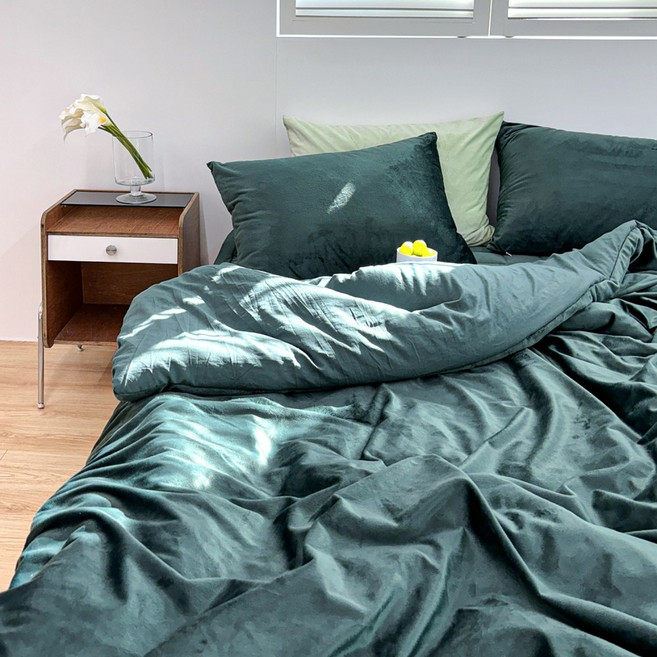 루시드슬립 국내 제조 윈터테일 리버서블 극세사 차렵이불 세트