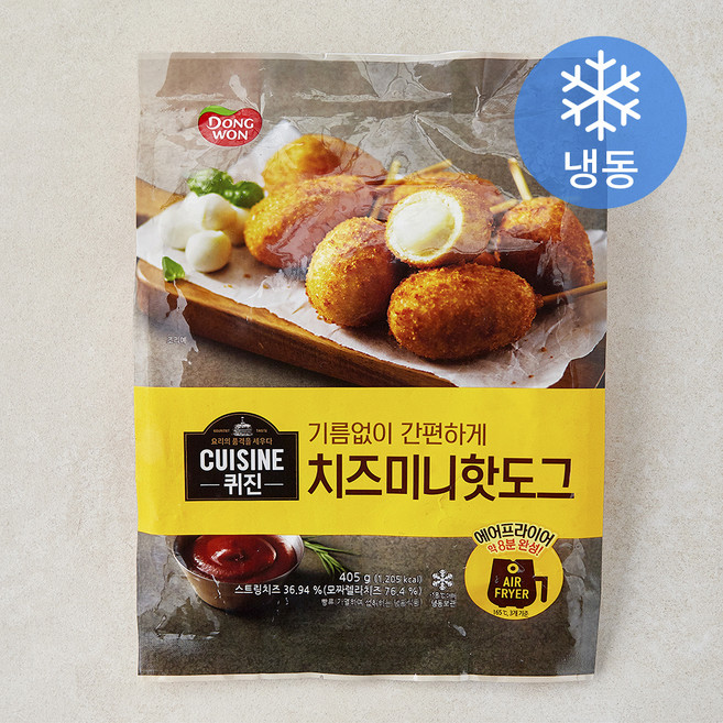 동원 퀴진 치즈 미니 핫도그 (냉동), 405g, 1개, 1개입
