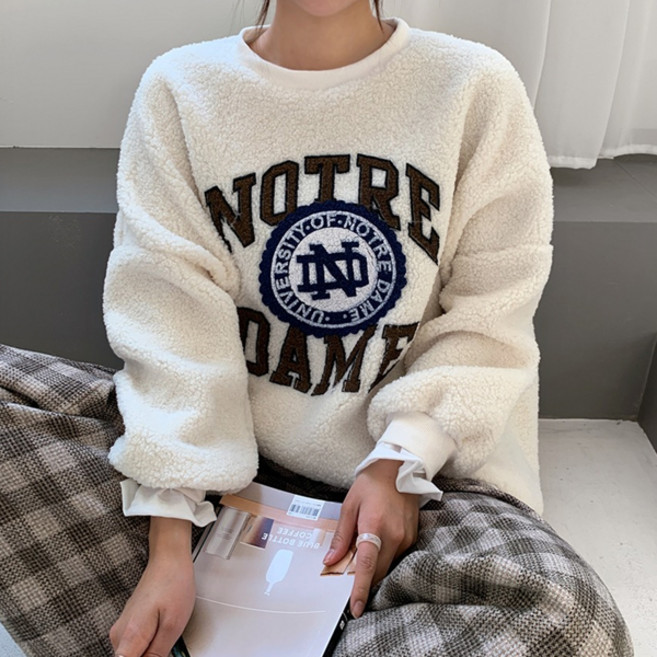 엔비룩 노트르담 뽀글이 맨투맨