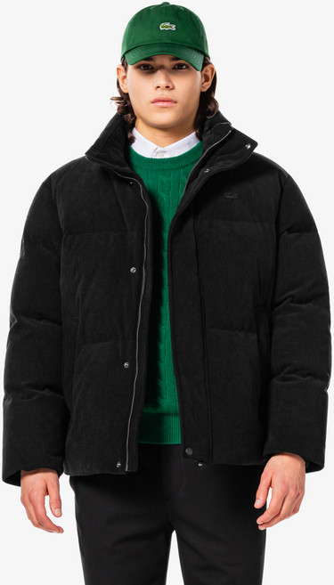 라코스테 남성용 코듀로이 다운 패딩 BH703E-55N