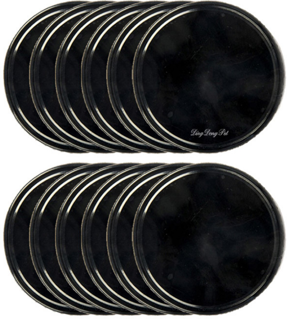 딩동펫 반려동물 코인 논슬립패드 XL, 12개, 블랙