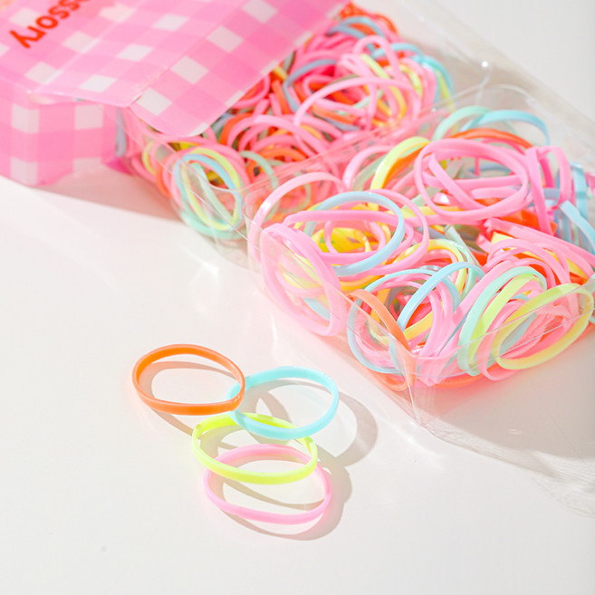 아기코끼리 큐티 곰돌이 tpu 머리끈 세트