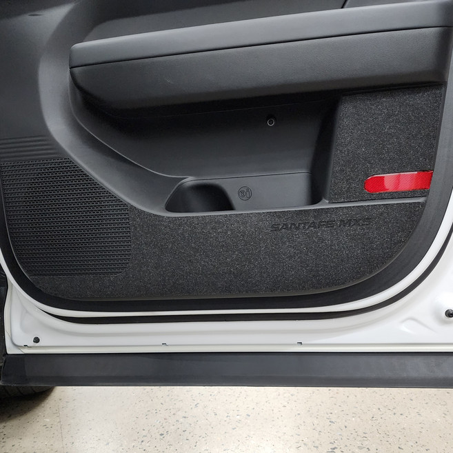 매드라인 스크래치 방지 더뉴 도어 커버 4p 세트, 다크그레이, 디올뉴 싼타페 MX5