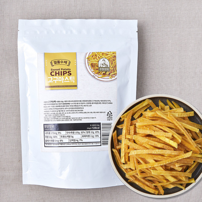 일품수제 고구마스틱, 1개, 150g