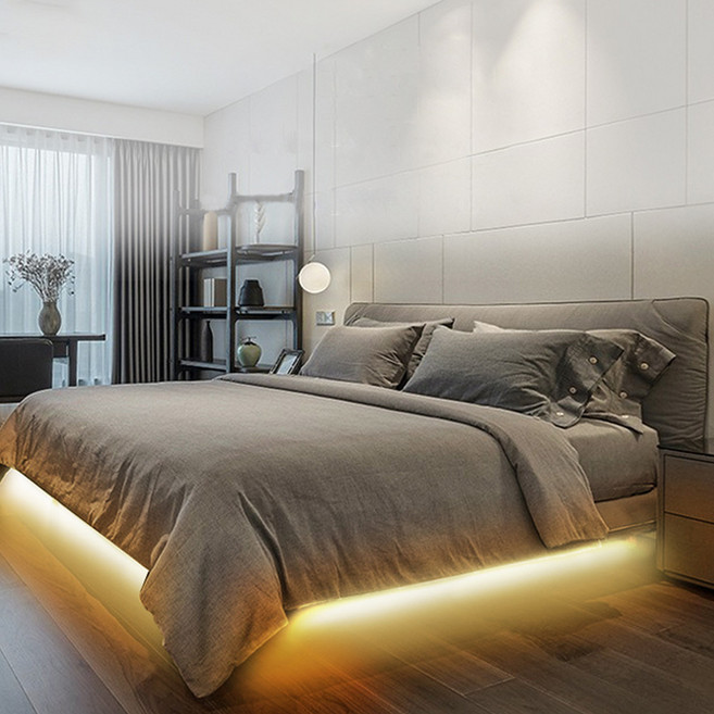 21세기트랜드 접착식 USB LED 센서 간접 조명 60구 5m, 웜화이트, 1개