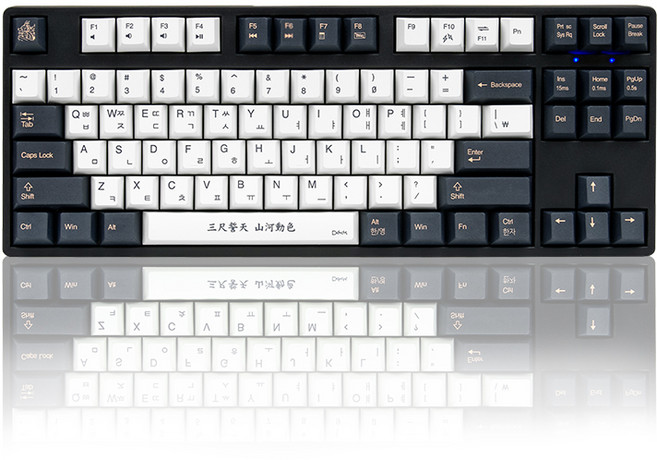 Deck Francium 龜甲船 黑魂版 靜音 PBT 無LED 有線 無數字鍵 鍵盤, KBA-CBL-87XN, 靜音紅軸
