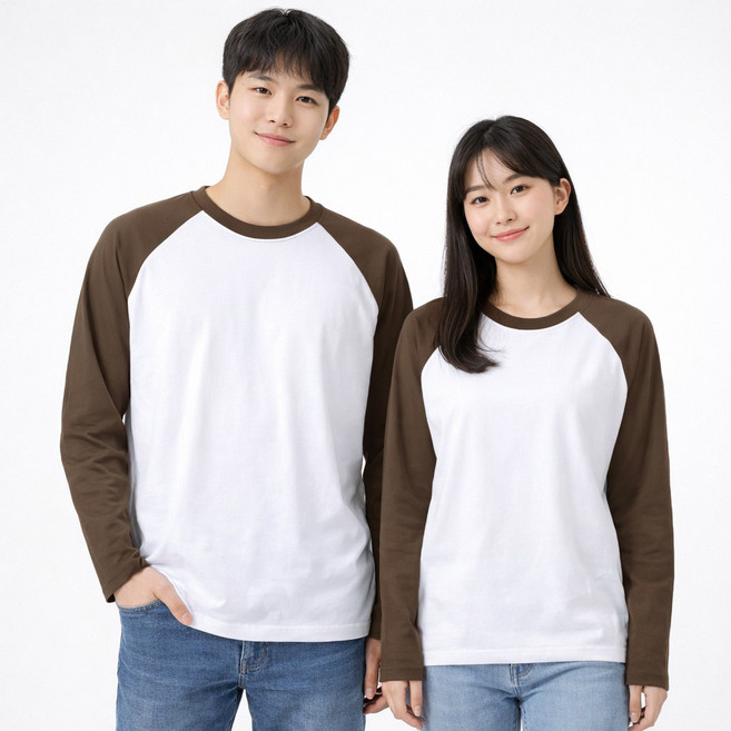 언헤브 남녀공용 라글란 티셔츠