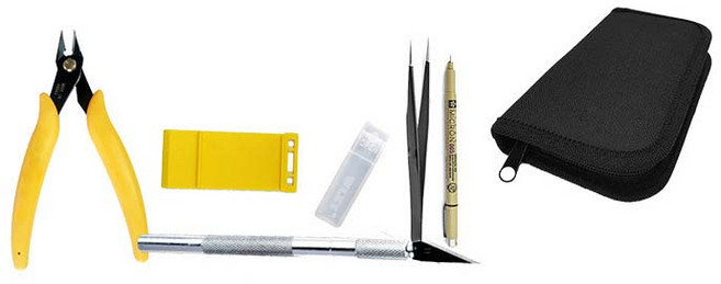 보아미 프라모델 기초공구 6종 세트, 혼합색상, 1개