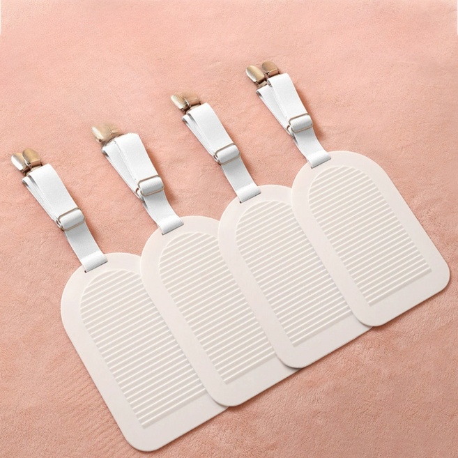 마스마 침대시트 고정 집게, 4개, 화이트