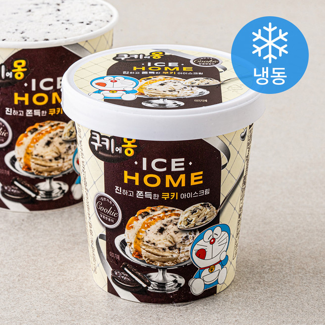 쿠키에몽 아이스홈 아이스크림 (냉동), 474ml, 1개입, 1개