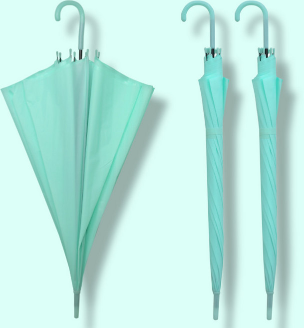 이지레그 투명 비닐 파스텔 자동 장우산 3p