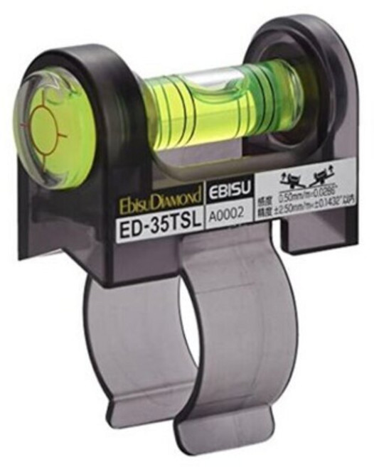 EBISU DiAMOND 扶手握把專用水平尺 ED-35TSL 小 35mm, 1個