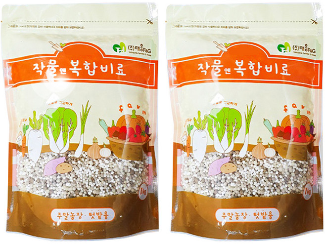 비료컴퍼니 작물엔 복합비료, 2개, 1kg