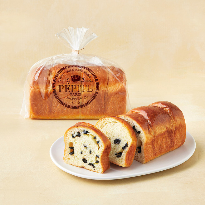 페피트 파리 (PEPITE PARIS) 브리오슈 올리브 치즈 식빵, 230g, 1개