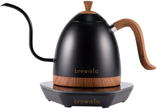 브뤼스타 아티산 전기드립포트 pro 600ml, 시크블랙