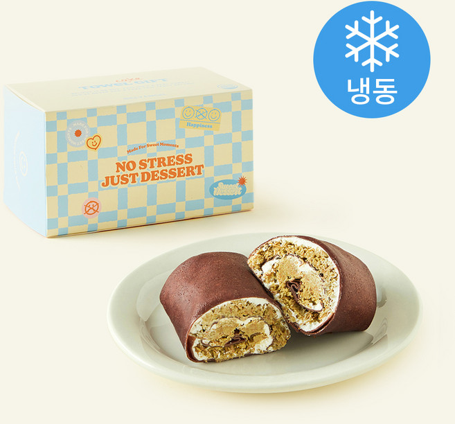 빌리엔젤 두바이 피스타치오 수건 케이크 (냉동), 130g, 1개