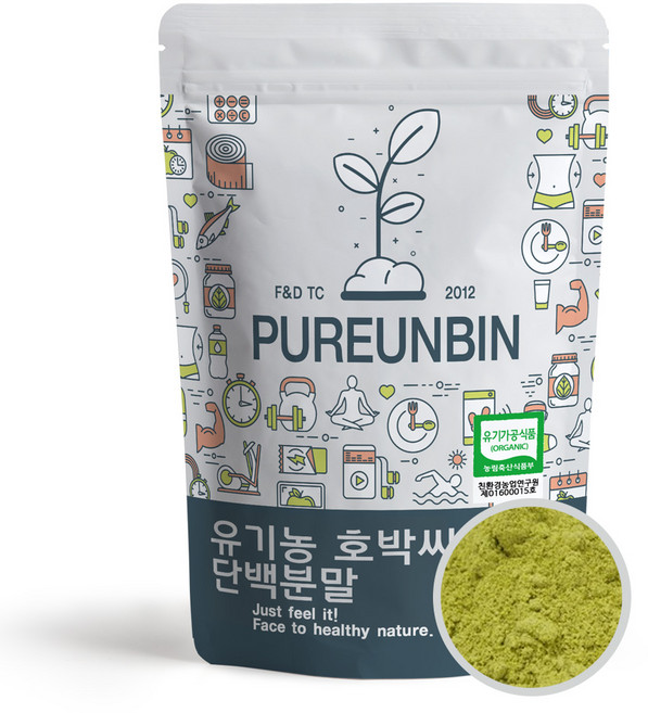 푸른빈 유기농 호박씨 단백 분말, 1개, 300g