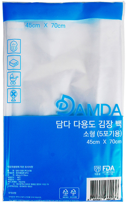 담다비닐 다용도 김장백 PE, 소형(약5포기), 10개입, 1개