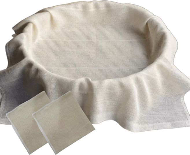 Daily Pick 純棉粗棉布 優格過濾布 蒸籠布, 3個