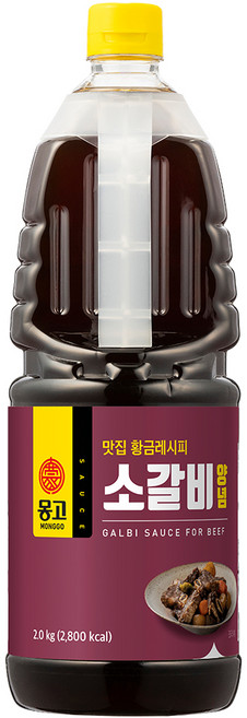 몽고식품 맛집 황금레시피 소갈비 앙념, 2kg, 1개
