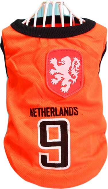 볼독 반려동물 축구복 티셔츠, 네덜란드, 1개