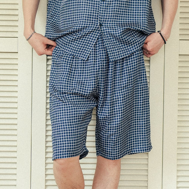 소소미도 남성용 풍기 산들 인견 파자마 5부 반바지