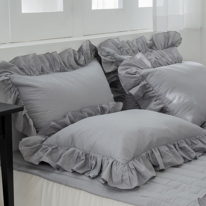 그래이불 부드러운 드레시한 코튼 100% 60수 베개커버