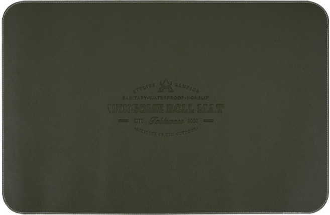 카즈미 윈썸 롤 캠핑 테이블 매트, 다크브라운