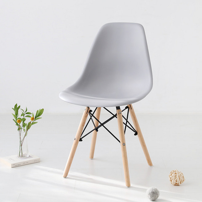 마켓비 MAKA 에펠의자 4p, 라이트그레이, 4개