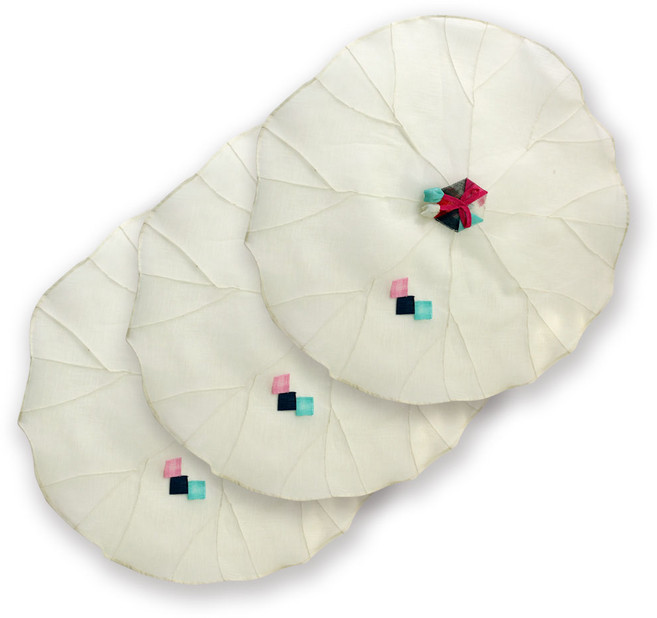 해피툴 모시조각 밥상보 아이보리, 3개