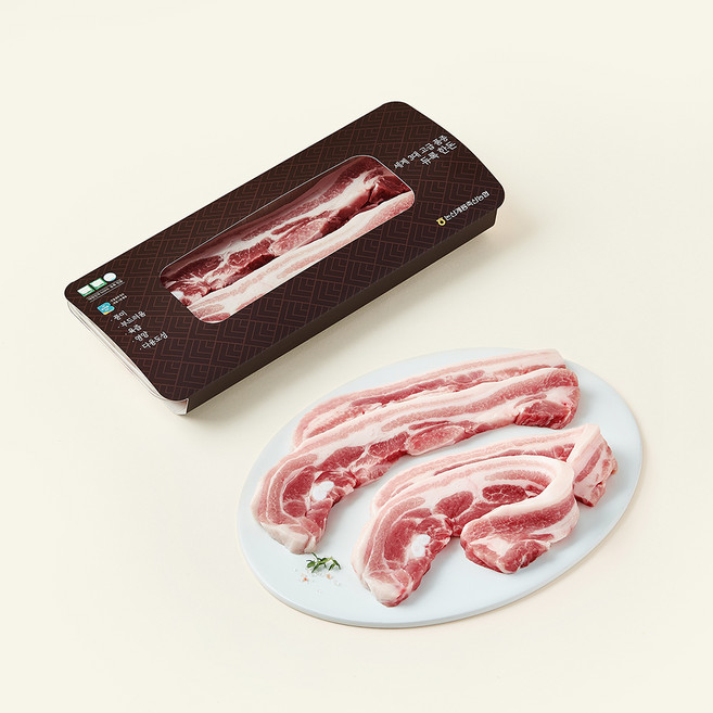 본바듬 무항생제 인증 듀록 삼겹살 (냉장), 500g, 1개