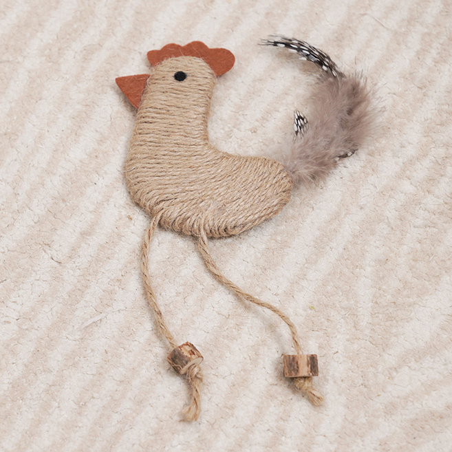 알송이 고양이 스틱 새끼 어금니 장난감 치킨, 혼합색상, 1개