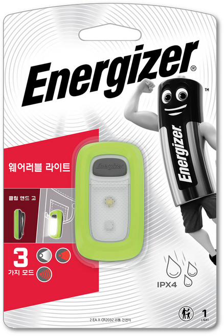 에너자이저 웨어러블 라이트 랜턴, 혼합색상, 1개