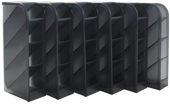 세류홈 다용도 펜꽂이, 블랙, 6개