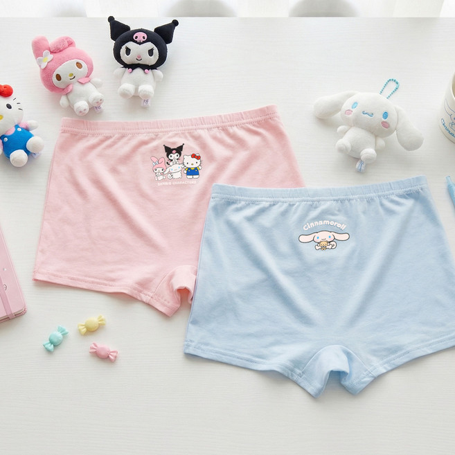 프리미에팜 아동용 산리오 캐릭터즈 인견 사각팬티 2종 세트