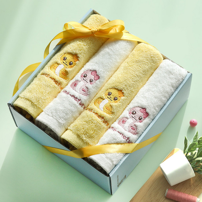 맘스네이처 아기 밤부 목욕 타올 4종 세트, 아리노리, 1세트