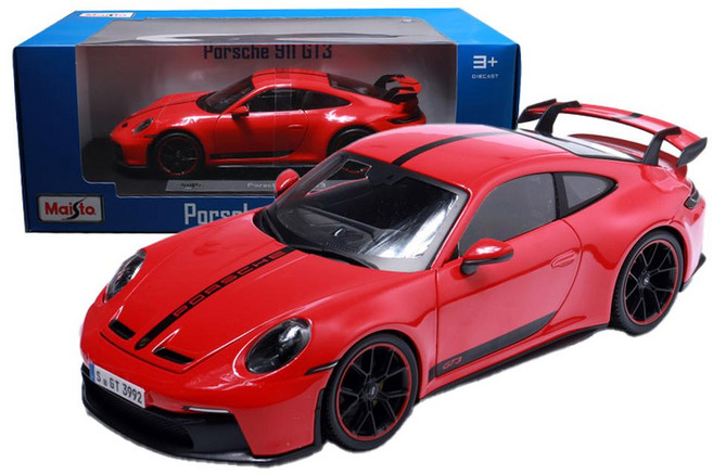 Maisto 1:18 保時捷 911 GT3 豪華版 合金模型, 1個, 紅色