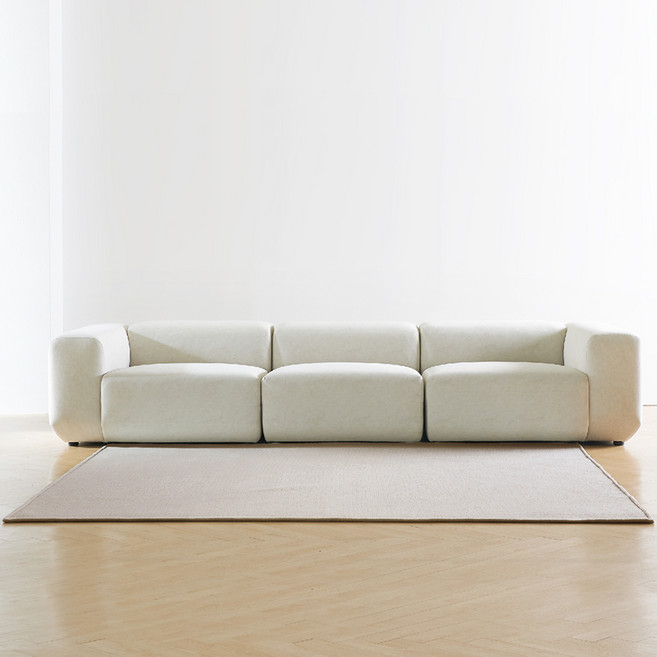 가온길카페트 극세사 오트멜 사각 카페트