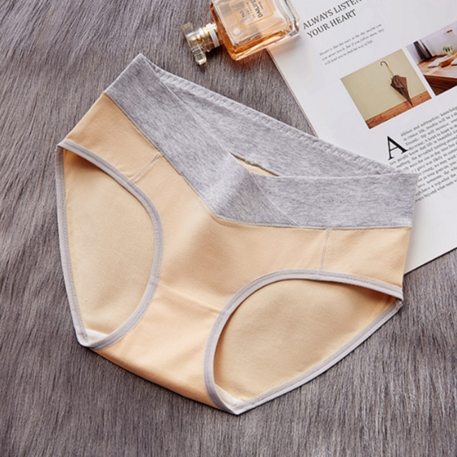 雙色低腰孕婦內褲