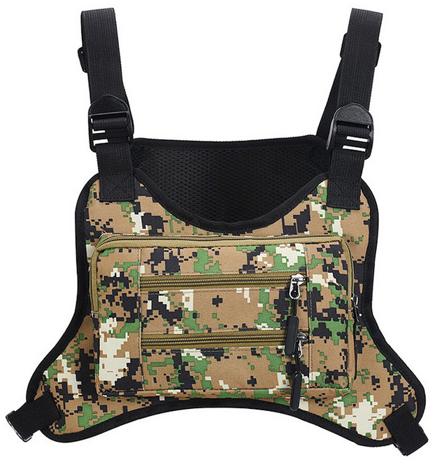 씨티컴퍼니 다용도 체스트 낚시백 디지털, 그린