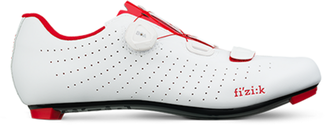 피직 템포 오버커브 로드용 클릿슈즈 R5, WHITE/RED, 257mm